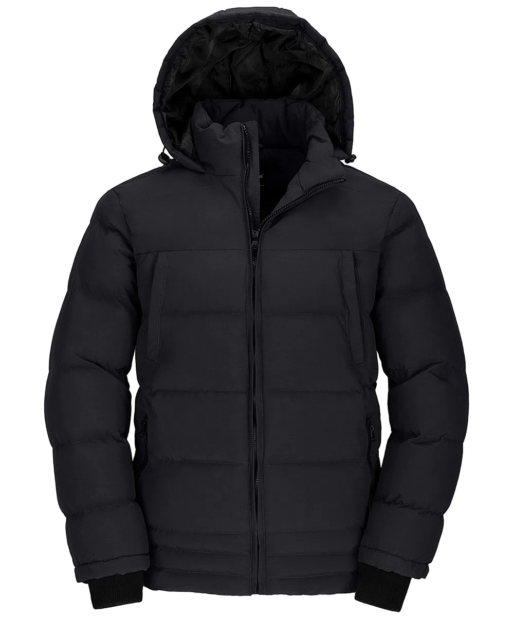 Wantdo Giacca Invernale da Uomo Caldo Giubbotto con Cappuccio Regolabile Trapuntato Idrorepellente Cappotto da Lavoro Outdoor