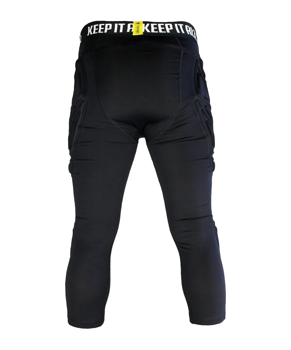 KEEPERsport PowerPadded - Pantaloni da portiere da calcio, in tessuto, 3/4