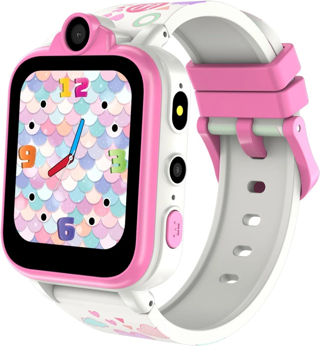 Smartwatch per Bambini Effettua e Ricevi Chiamate Doppia Fotocamera Calcolatrice Sveglia,SOS,18 Giochi 16 Funzioni, Compatibile con Scheda Nano SIM 2G,Regalo per Ragazzi e Ragazze 4-12 Anni