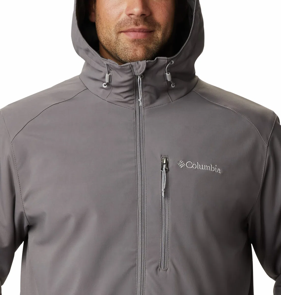Columbia Men's Gate Racer Softshell, Softshell Jacket, Black, Size L