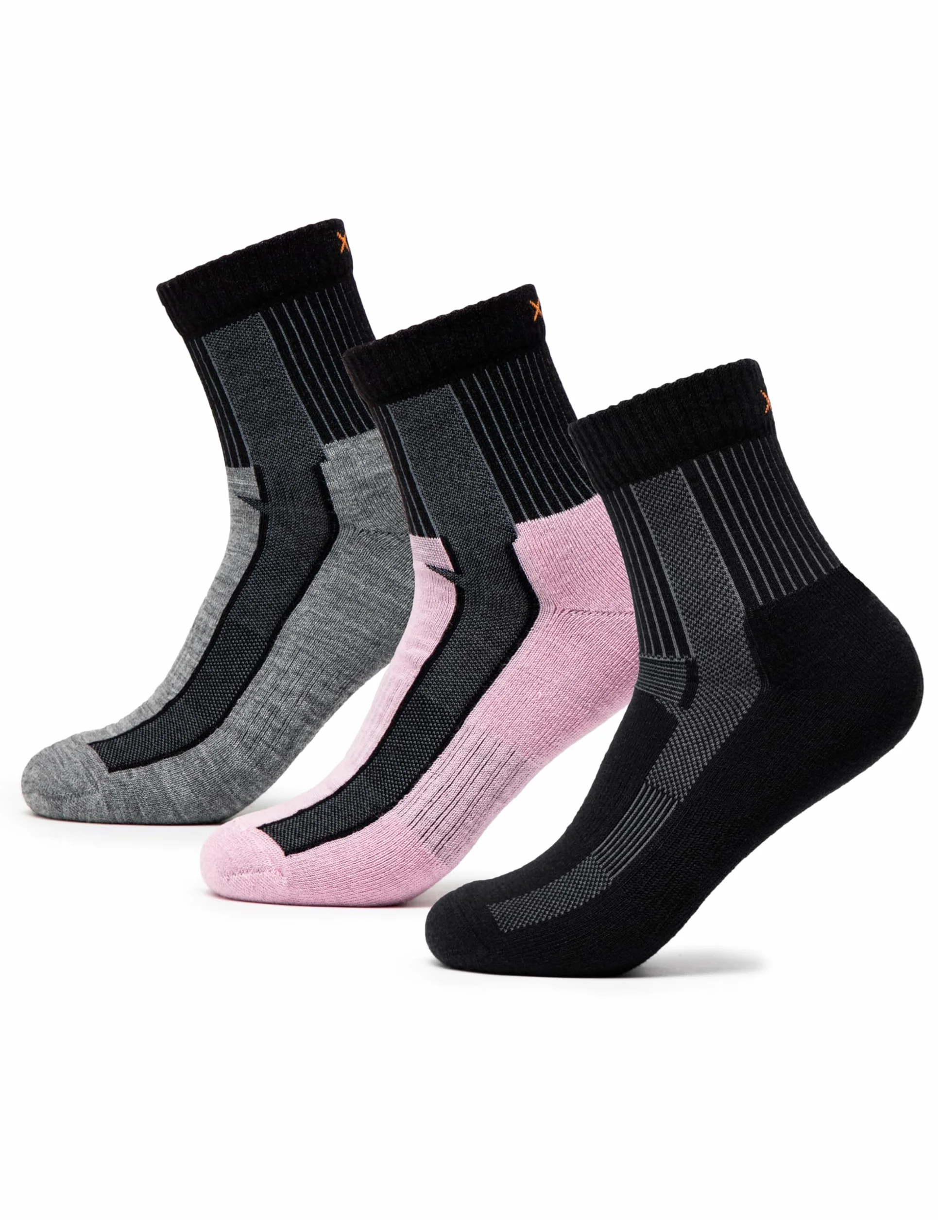 Occulto calze da trekking merino donna & uomo pacco da 3 (modello: Makalu)