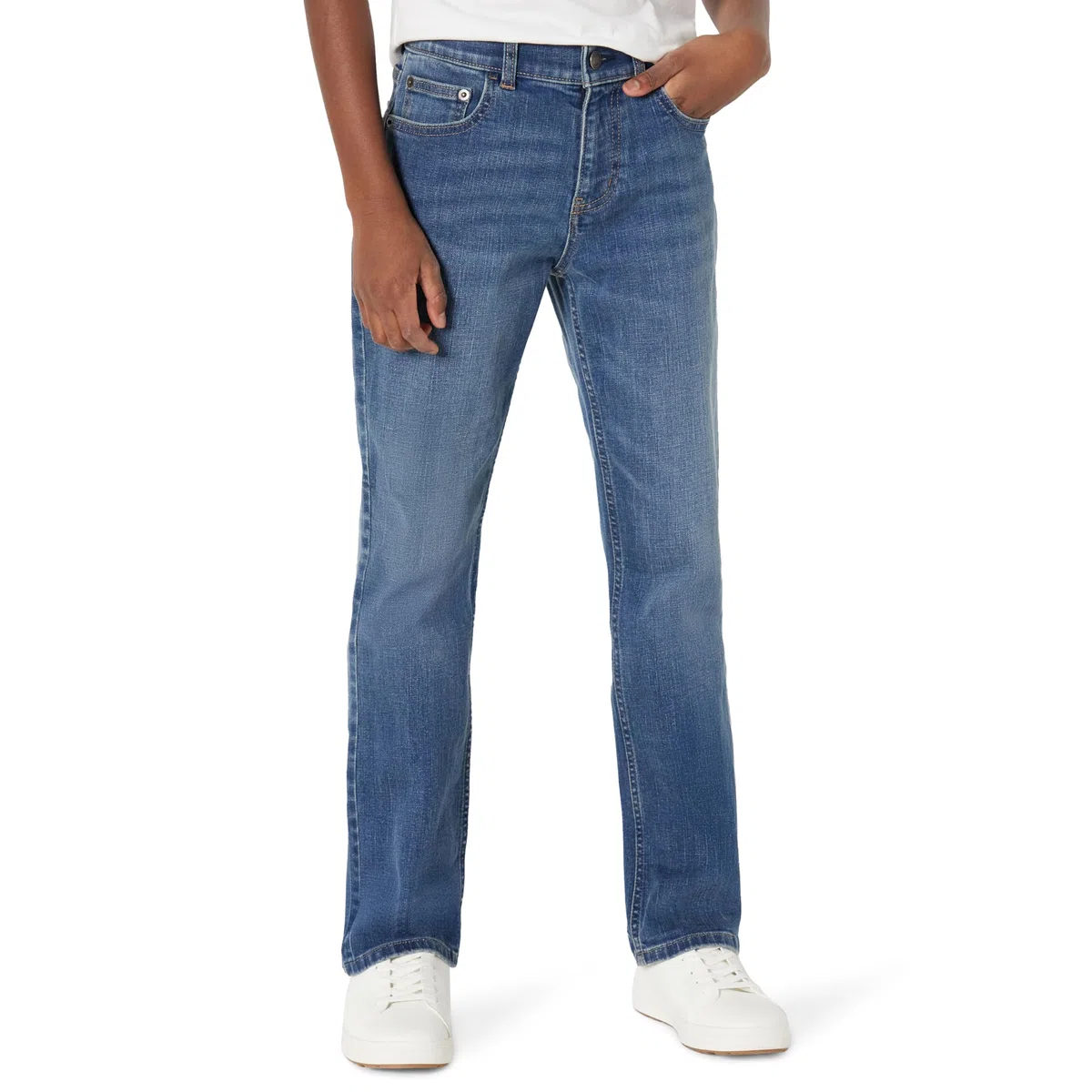 Amazon Essentials Jeans Bootcut Mediamente Elasticizzati, Vestibilità Classica Bambini e ragazzi
