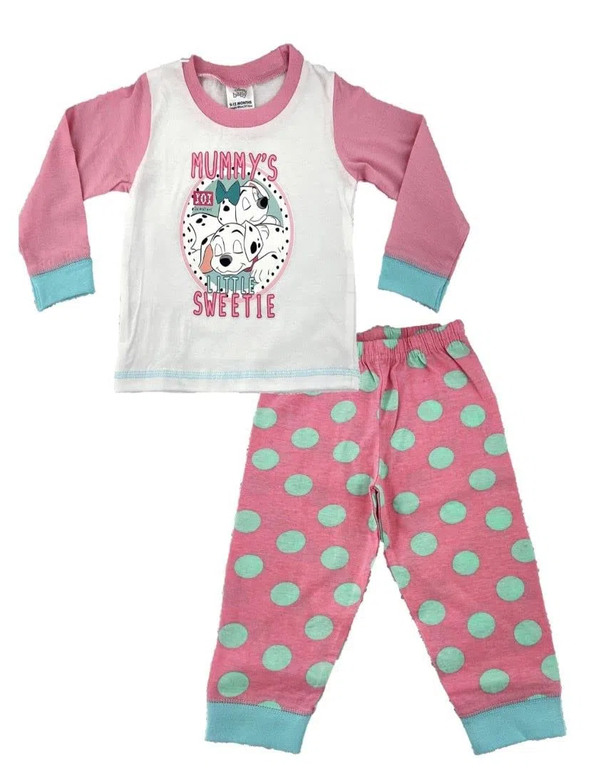 Disney 101 Dalmatians - Pigiama da bambina, 2 pezzi