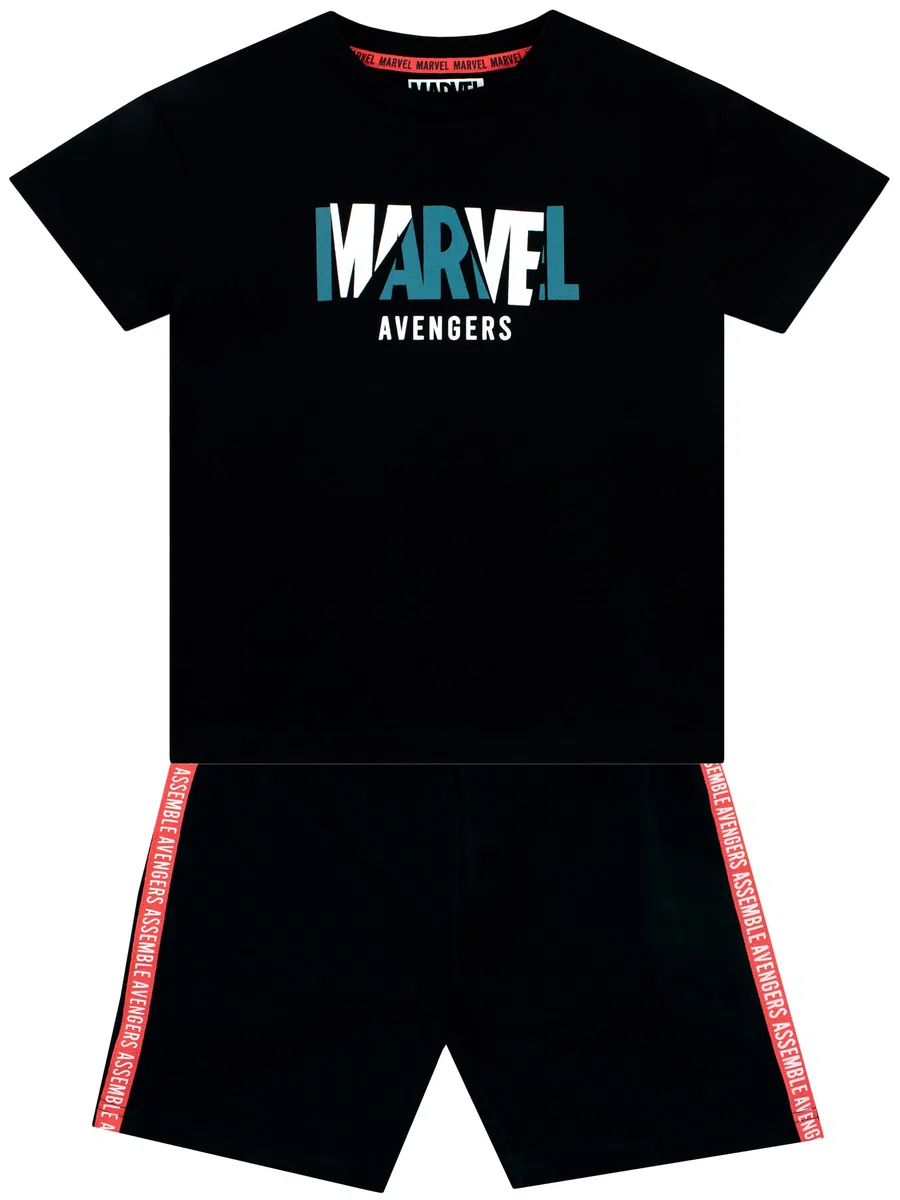 Marvel Avengers Set maglietta e Pantaloncini Abbigliamento Da Giorno da Supereroe per Bambini