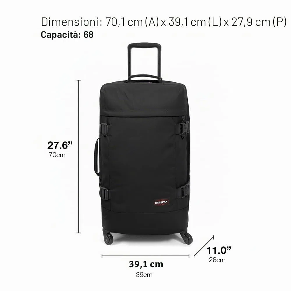 Eastpak TRANS4 M Valigia, 70 x 39 x 28 cm, 68 L - Ultra Marine (Blu)