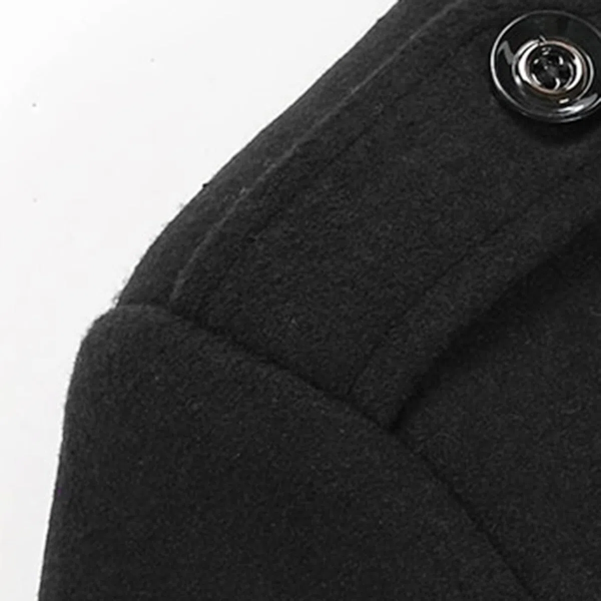 Allthemen Trench Corto Invernale da Uomo Trench di Lana Cappotto Spessa e Sottile Soprabito Parka Giacca a vento Giacca con risvolto
