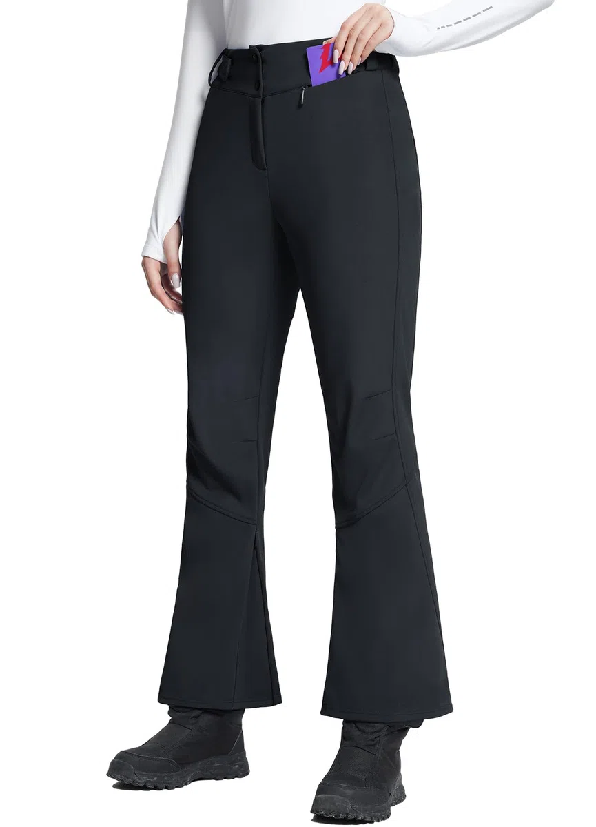 BALEAF Pantaloni da sci da donna, impermeabili, da sci, da neve, antivento, da snowboard