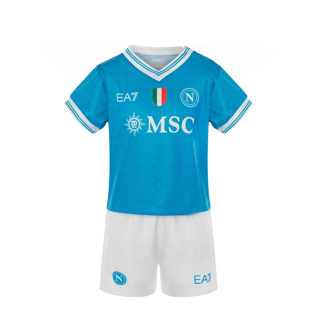 SSC NAPOLI Infant Kit Replica Home 2025/2026, EA7 Prodotto Ufficiale, Taglia 12 Mesi