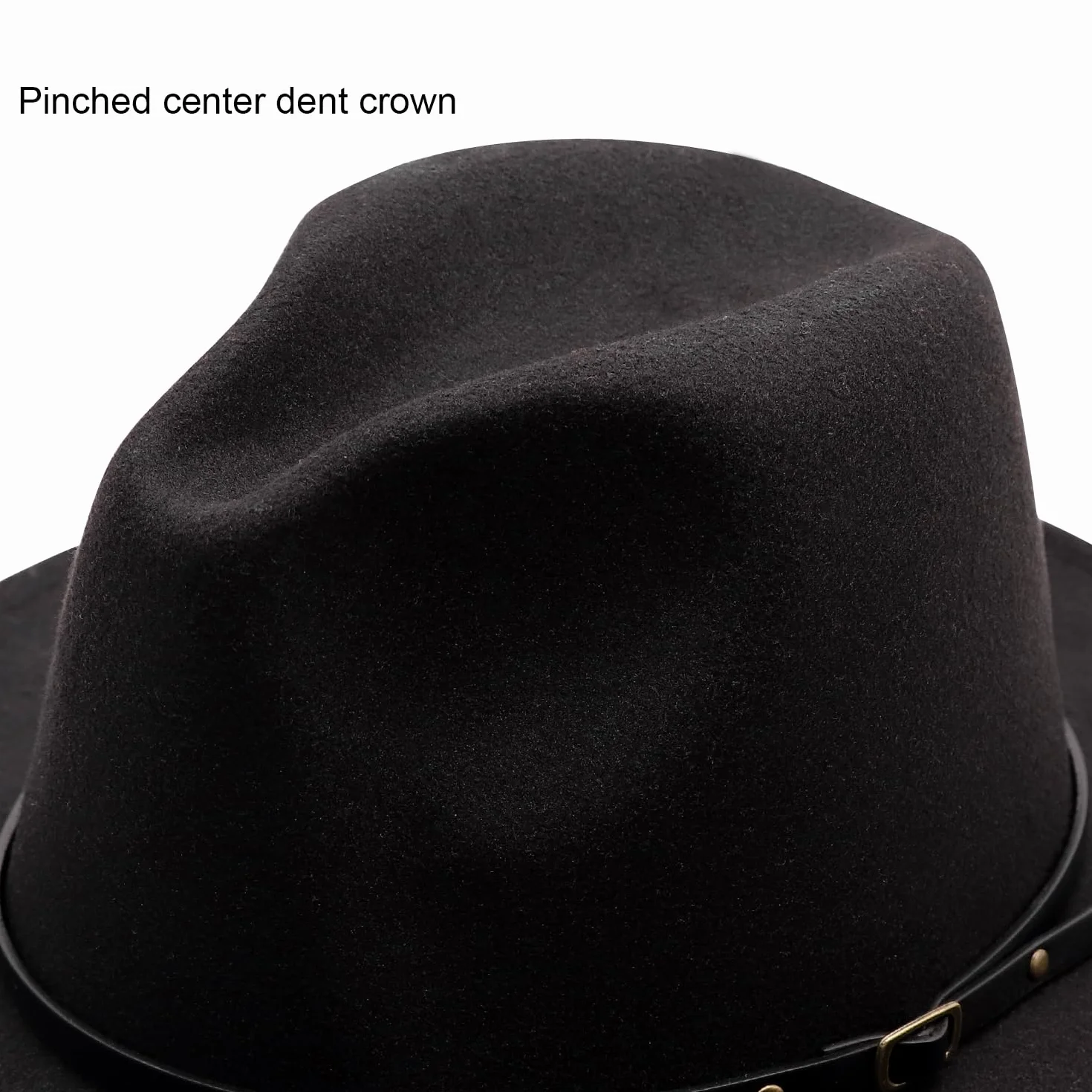 DRESHOW Cappello a tesa Larga Fedora per Donna Cappello Floscio Panama Retrò con Fibbia per Cintura