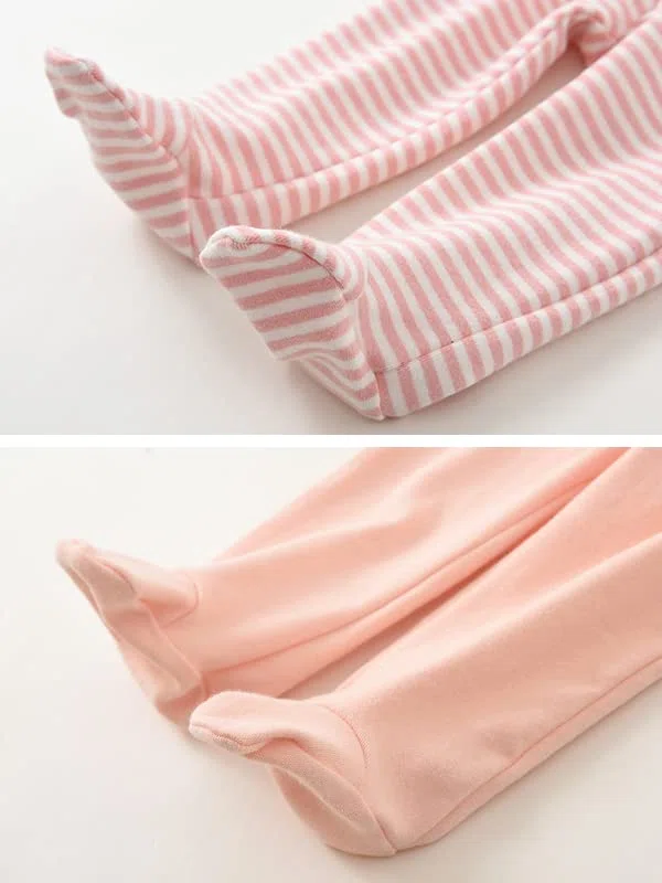 Pantaloni unisex con piedini per neonati e bambine da 0 a 12 mesi