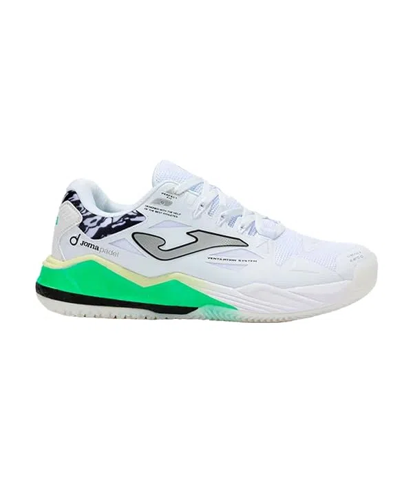 Joma SPIN 2502 Uomini Bianca Nero Tennis/Padel Scarpe-
