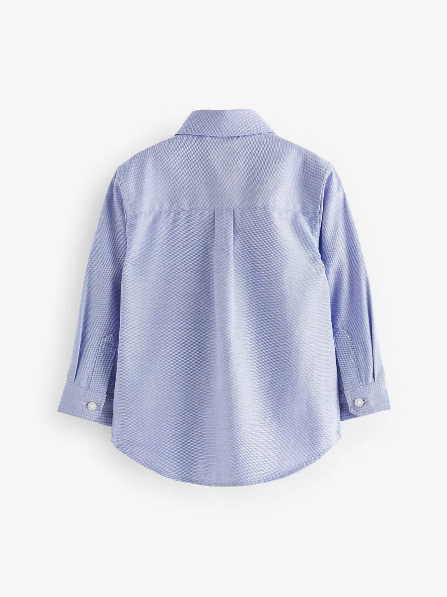 NEXT Ragazzo Camicia Oxford a Maniche Lunghe Blue Character 18 Mesi-24 Mesi