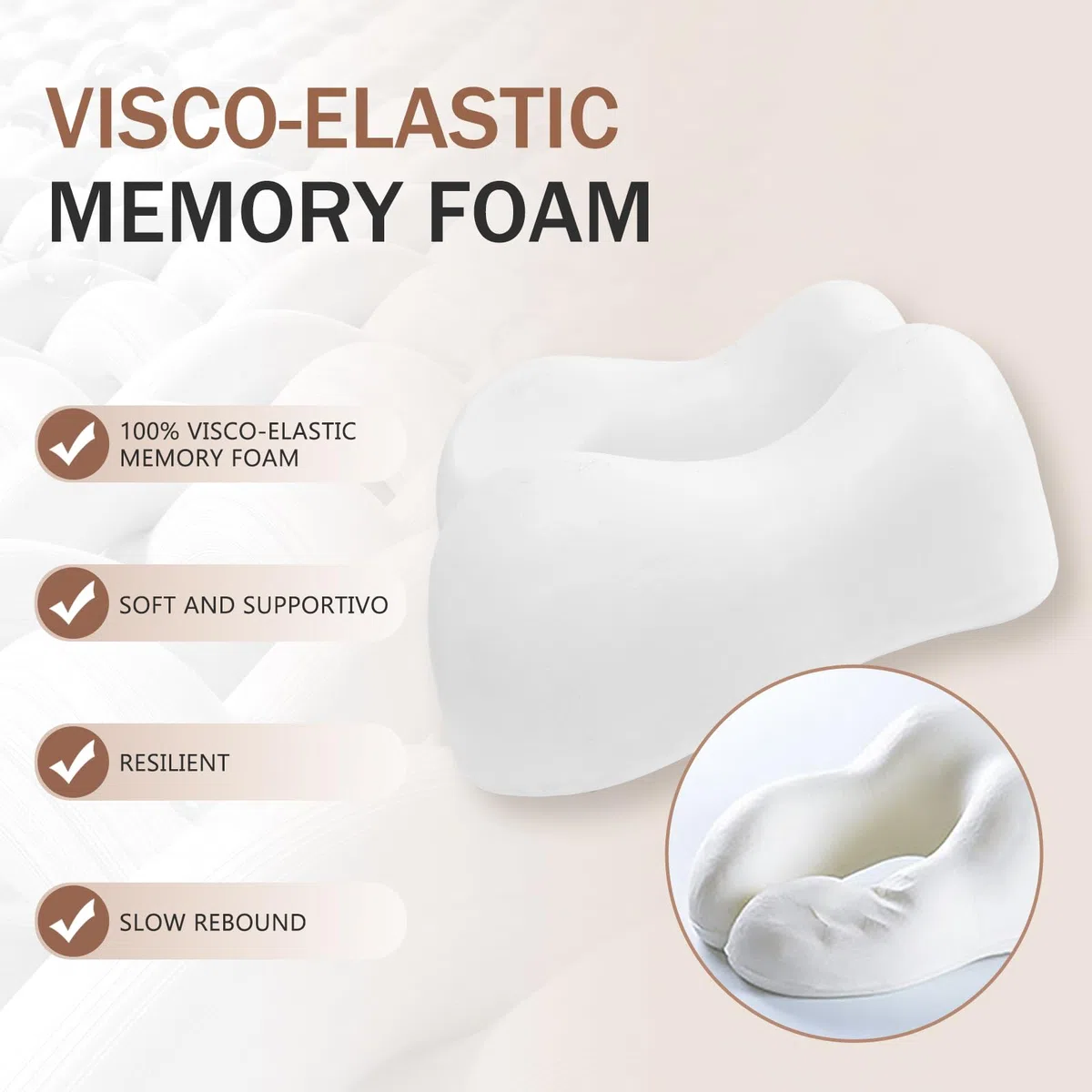 Cuscino da Viaggio Memory Foam, Cuscino Aereo Collo Regolabile e Portatile, Cuscino Cervicale da Viaggio, Federa lavabile, Schiena Piatta, Accessori Viaggio Aereo, Nero