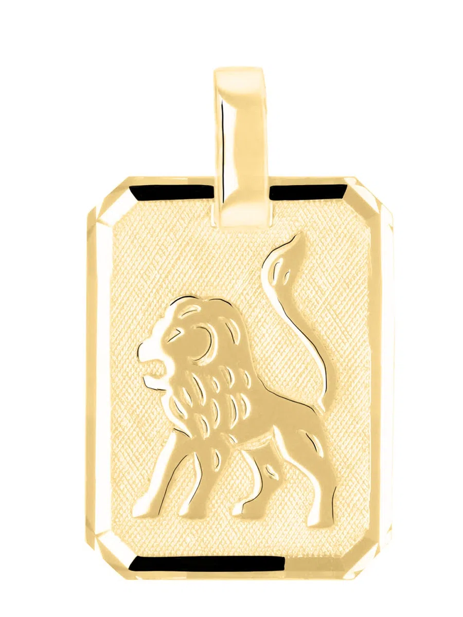 MyGold, segno zodiacale a ciondolo (senza catena), in oro giallo 333 (8 carati), opaco e lucido, 21 mm x 12 mm, segni zodiacali, oroscopo, collana con pendente, ciondolo in oro, regalo, idea regalo, Gaudino MOD-04400