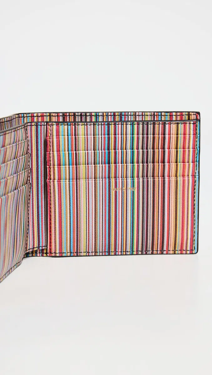 Paul Smith Portafoglio Bifold Multi Stripe Uomo