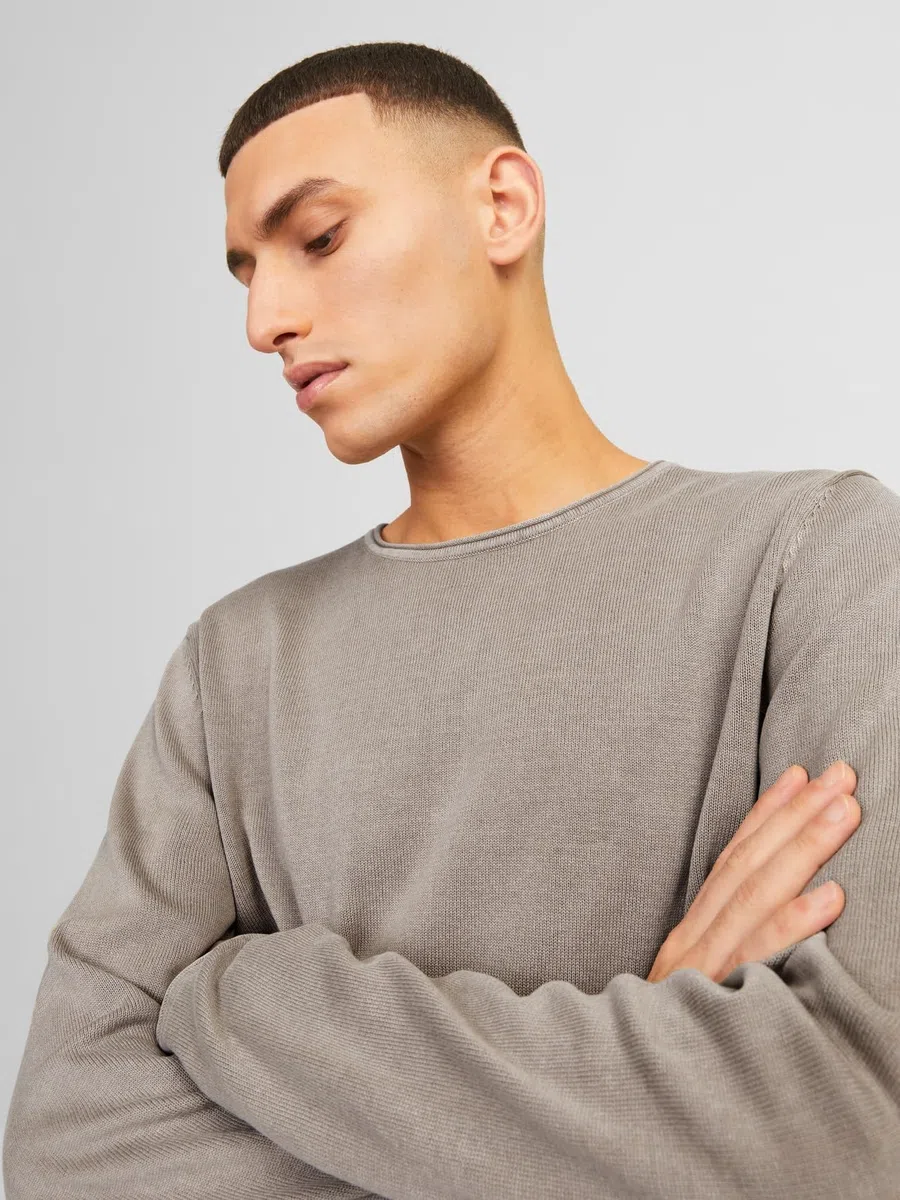 JACK & JONES Jjeleo Knit Crew Neck Noos Maglione Uomo (Pacco da 1)
