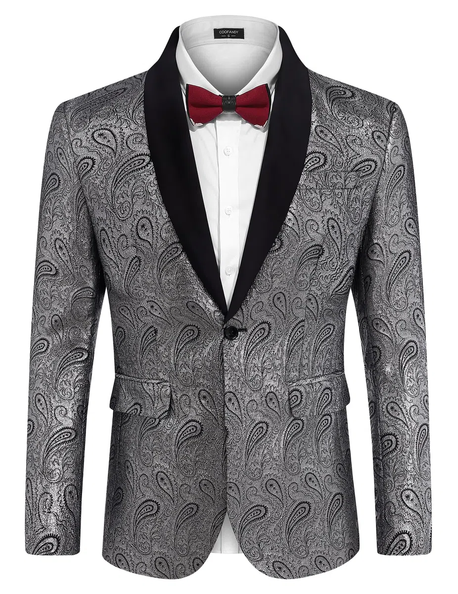 COOFANDY Modern Blazer Uomo