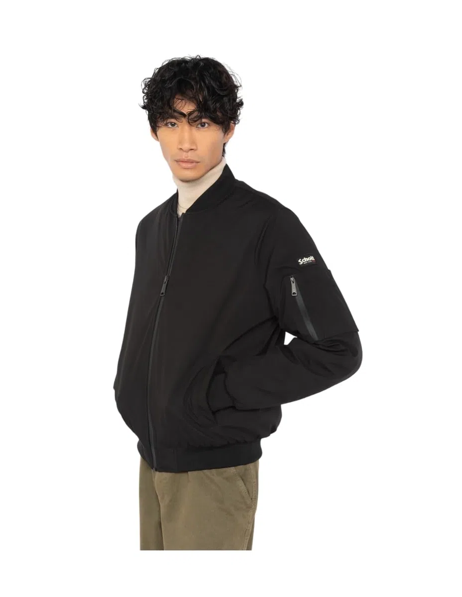 Schott NYC Denis-Noir-XXL Giacca, Nero, Uomo