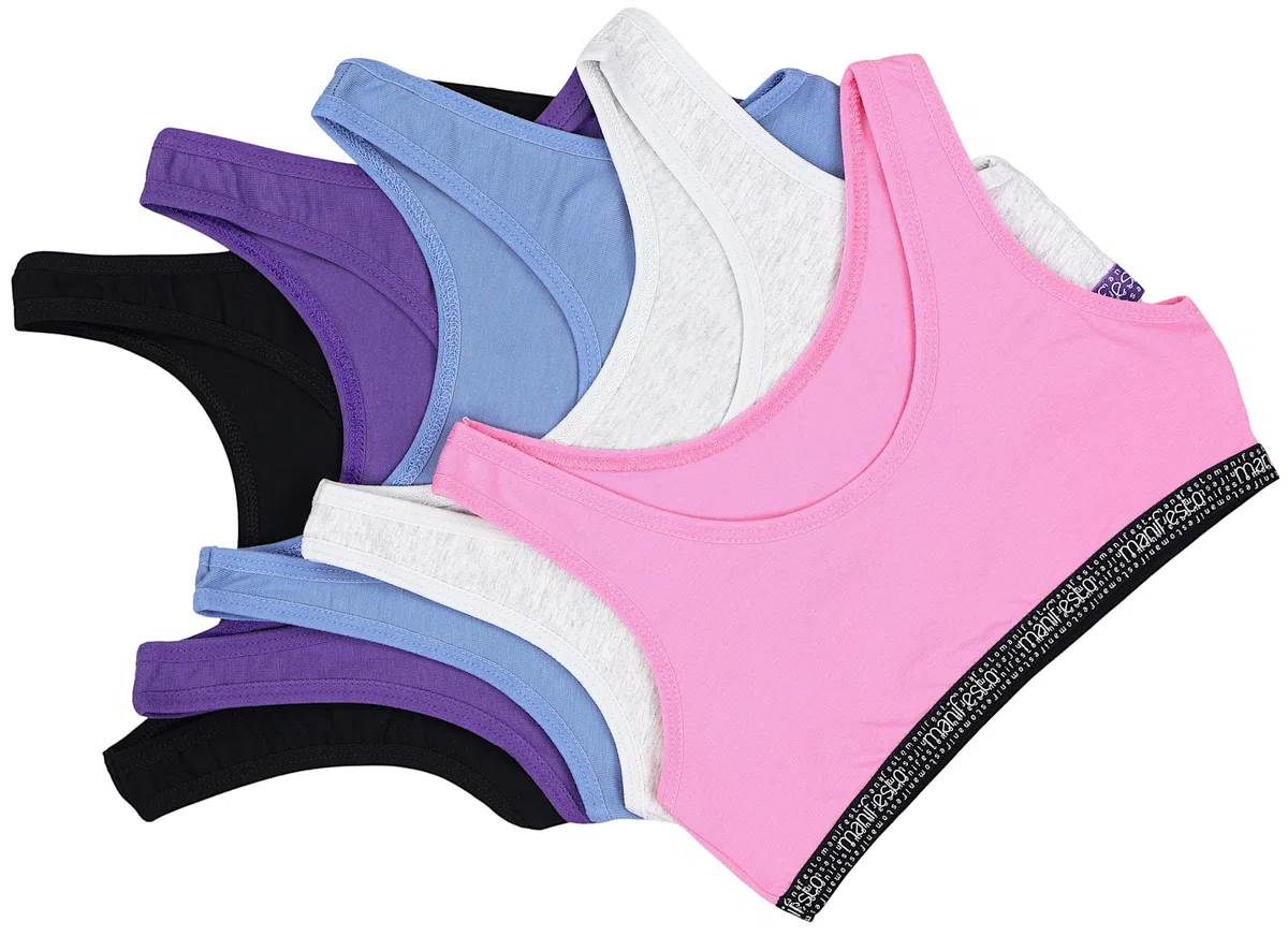 TupTam Reggiseni Sportivi da Ragazza Top Pacco da 5