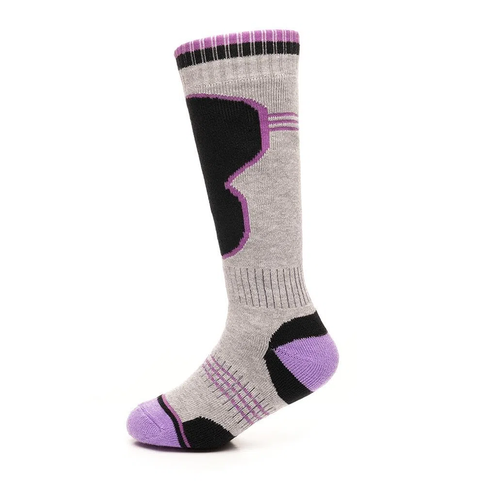 A2Z 4 Kids Premium Ragazzi Termico Sciare Calzini Per Inverno All'aperto Attività Pack Di 2 High Prestazione Lungo Calzini Per Sciare Snowboard Escursionismo Warm Acrilico Miscela Activewear Calzini