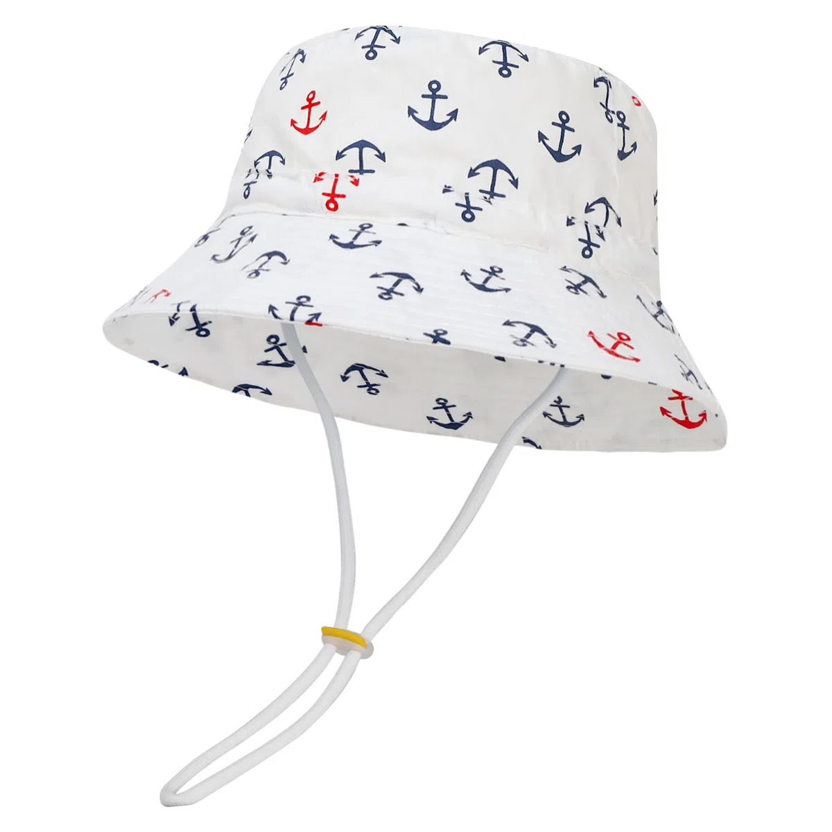 MASOCIO Cappellino Estivo de Sole per Neonato Bambino Cappello Spiaggia Tesa Larga con Sottogola Regolabile