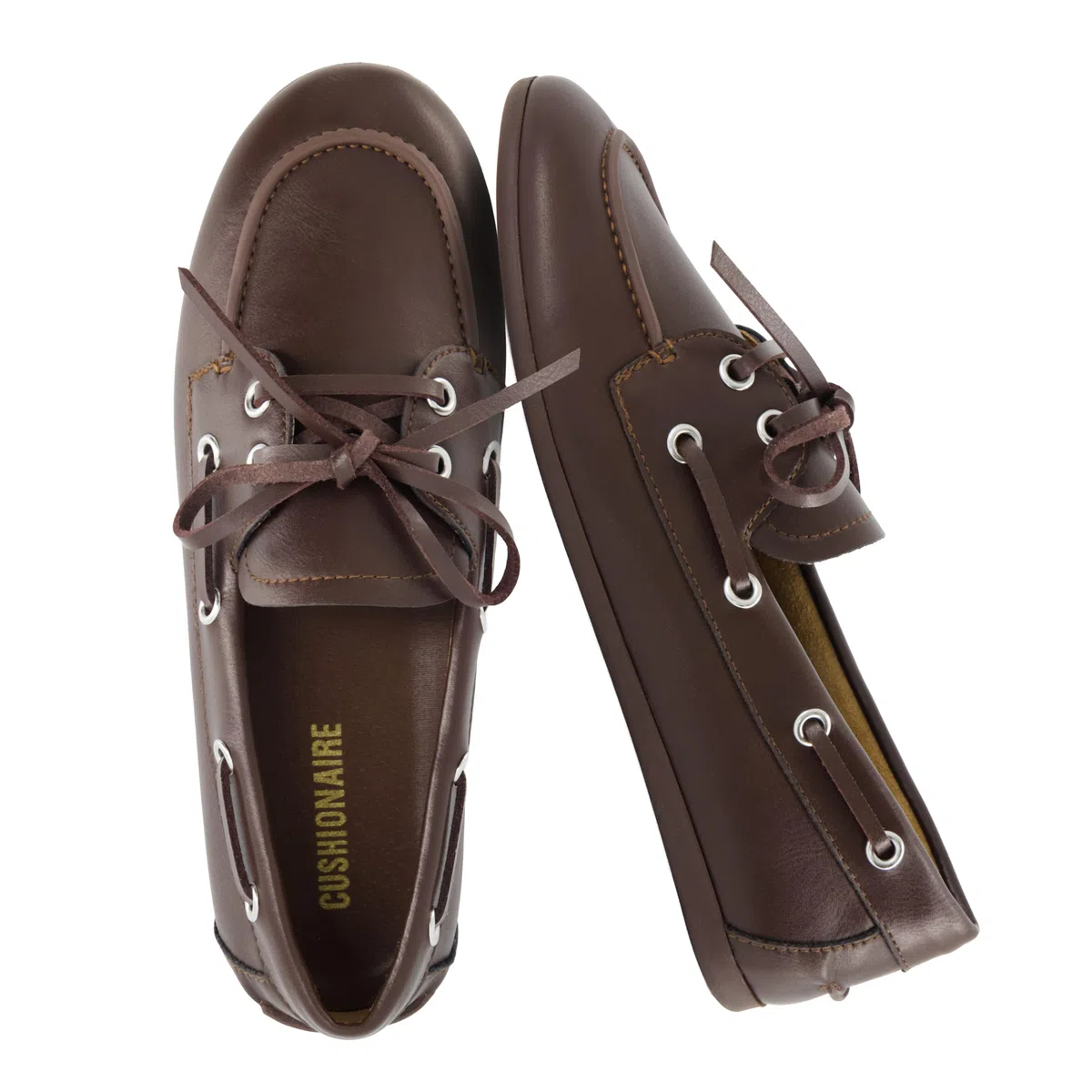 CUSHIONAIRE Anchor - Scarpe da Nautico Leggere da Donna, Mocassini Senza Lacci con Motivo Nautico, Larghezza Disponibile