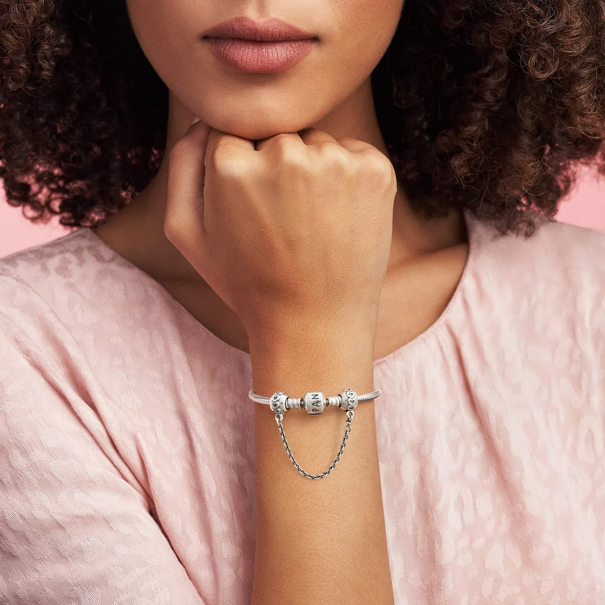 PANDORA - Charm e clip fascia di cuore