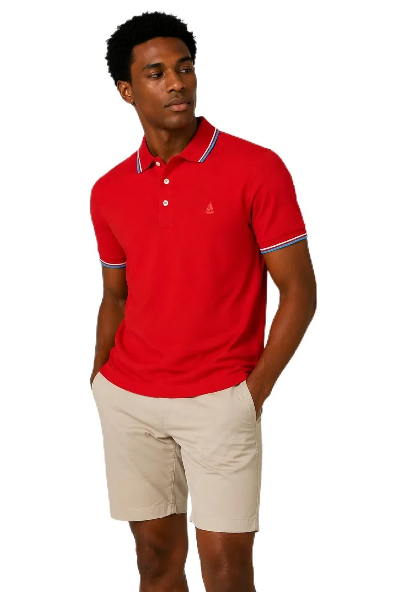 Polo Uomo Manica Corta in 100% Cotone Piquet - Regular Fit - Polo con Doppio Profilo - Taglie Oversize -