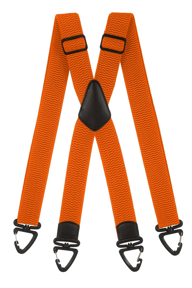 Bretelle Robuste a X con Moschettoni in Plastica – 4 cm di Larghezza, Regolabili e Unisex