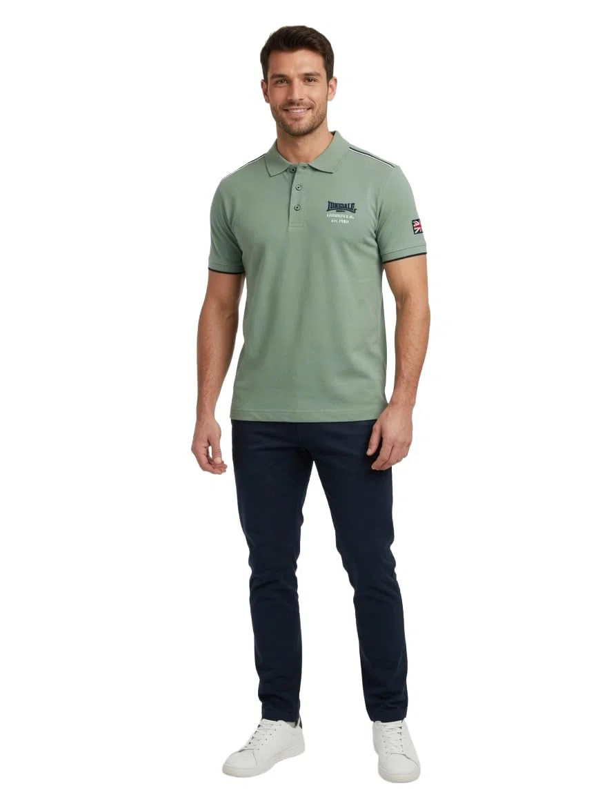 Lonsdale Polo Uomo Piquet Slim Fit Moda
