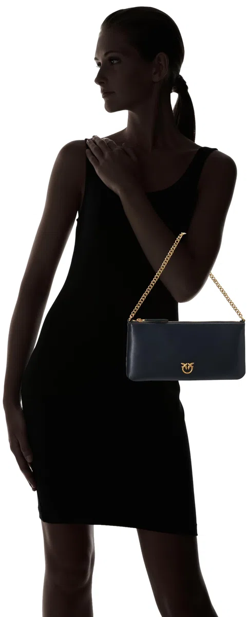 Pinko - Horizontal Flat Vitello Seta, Borsa Donna