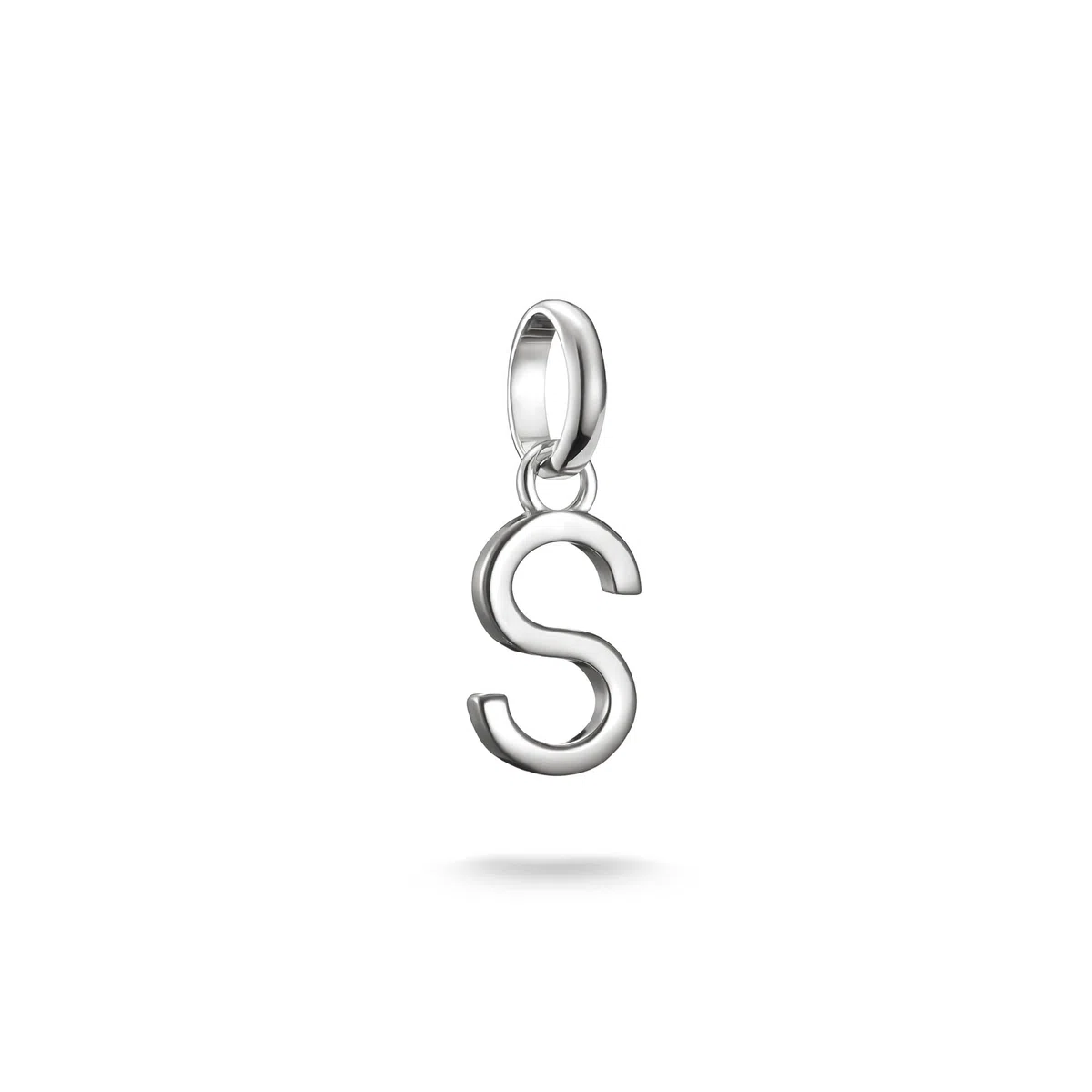 THOMAS SABO Charm Club Connect - Ciondolo a forma di lettera in argento 925 riciclato, One Size
