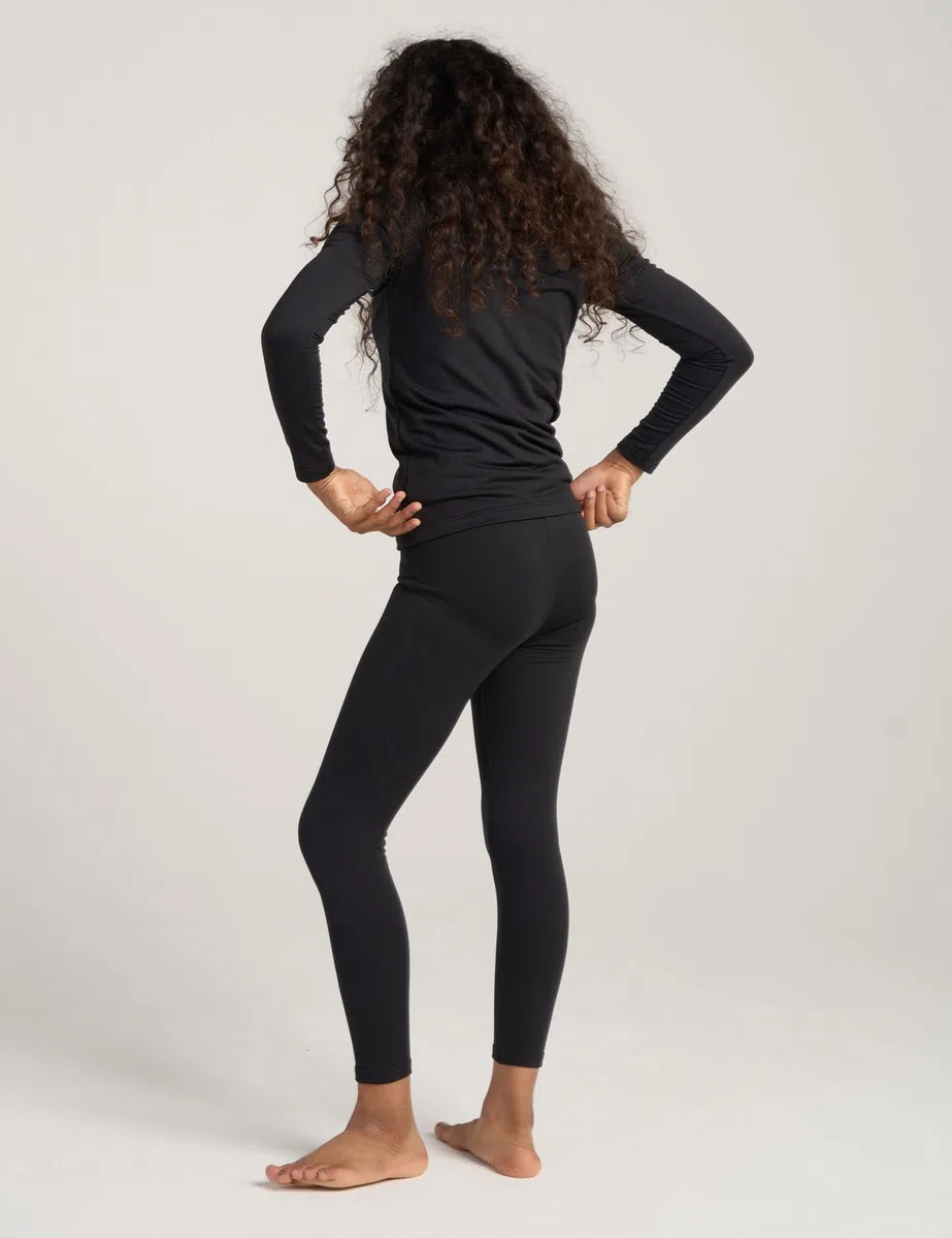 LAPASA Bambina Set Termico Intimo Maglia Manica Lunghe Pantaloni Inverno Strato Base Due Pezzi