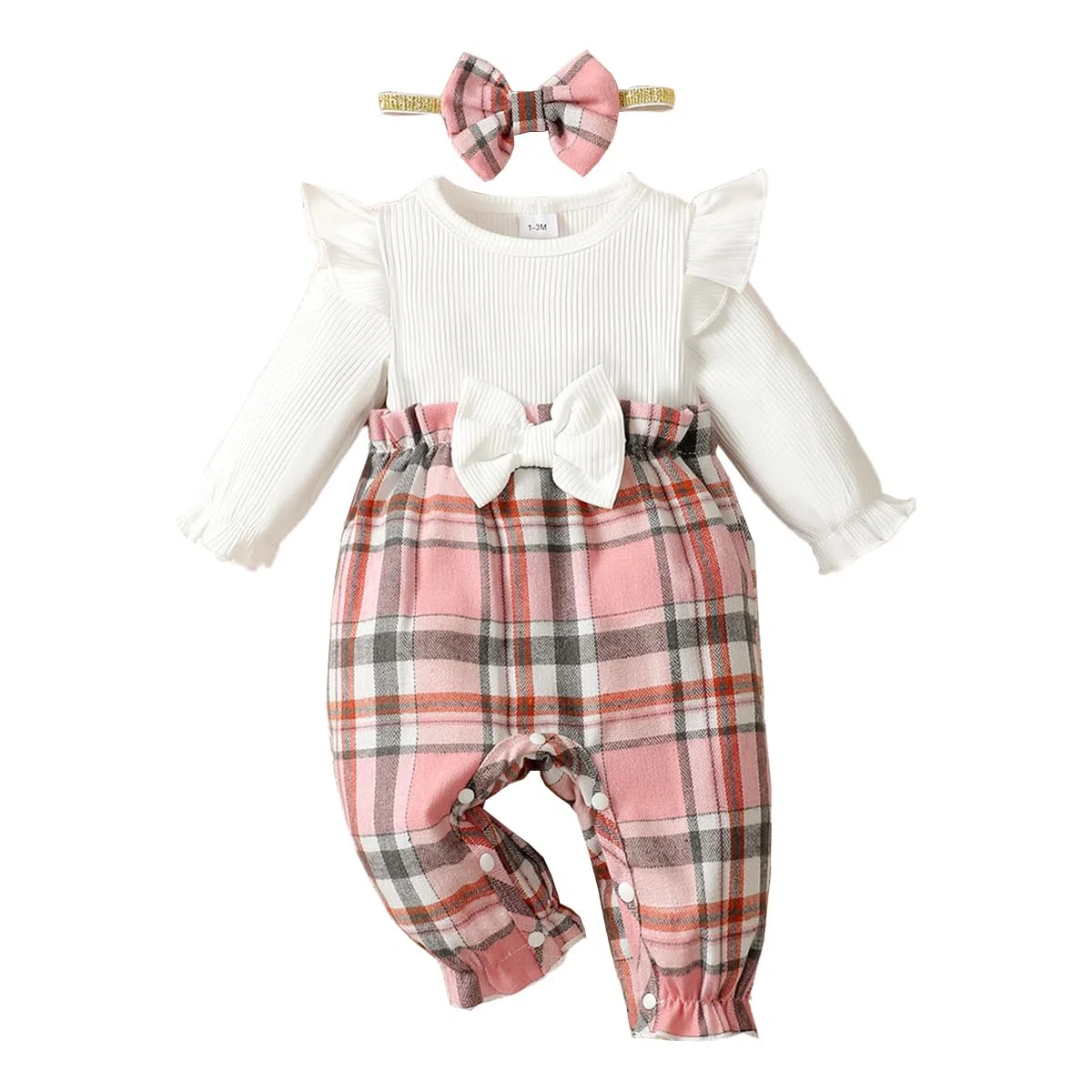 Neonata Vestiti Manica Lunga Volant Tuta Bowknot Pagliaccetto Infantile Ragazze Autunno Inverno Abiti