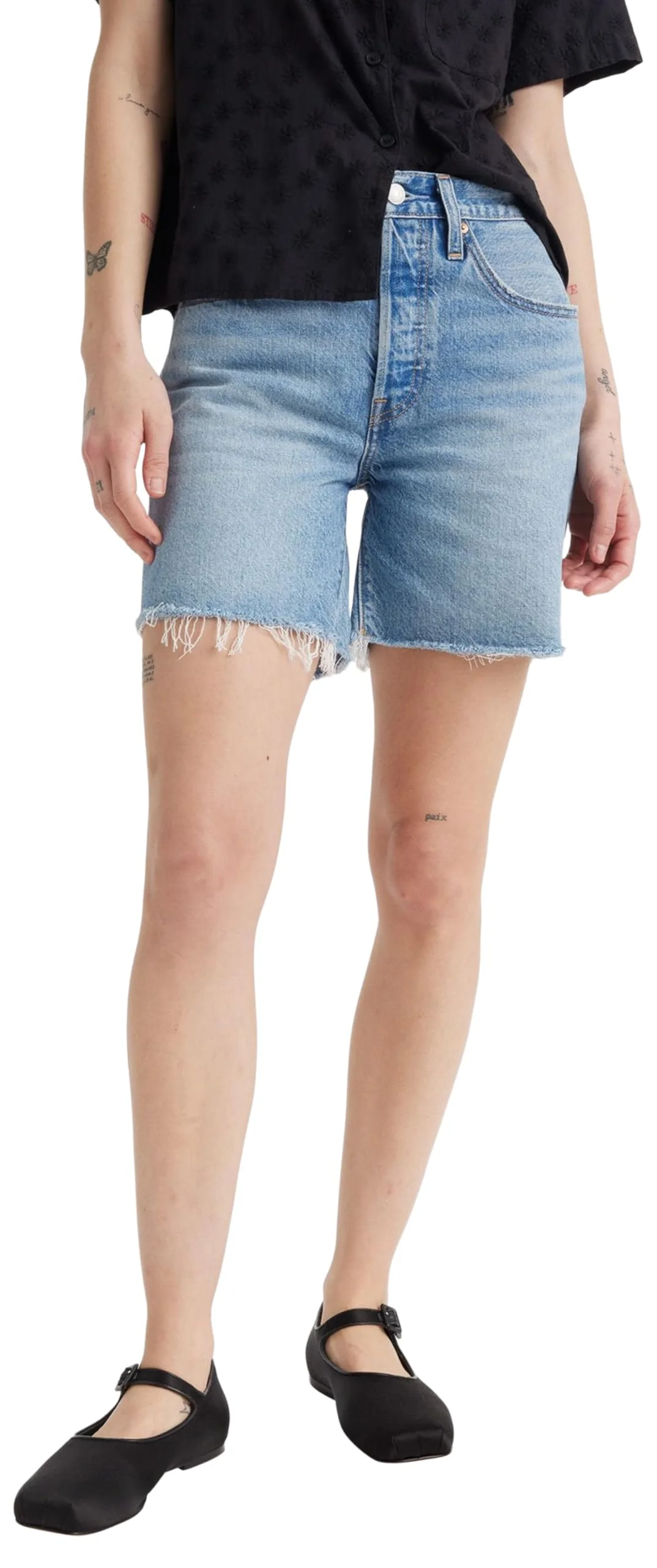 Levi's Donna 501 Mid Thigh Lightweight Pantaloncini