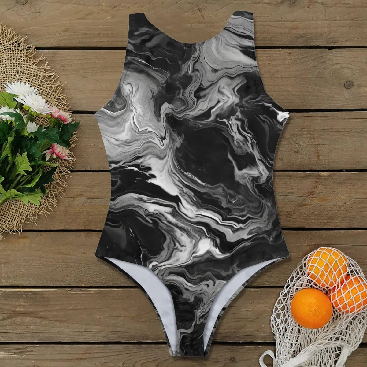 NOAGENJT Costumi Donna Piscina Cinghie Senza Schienale sul Collo Stampa Pezzo Tankinis Set Alti da Donna Costumi da Bagno Larghi Neonato