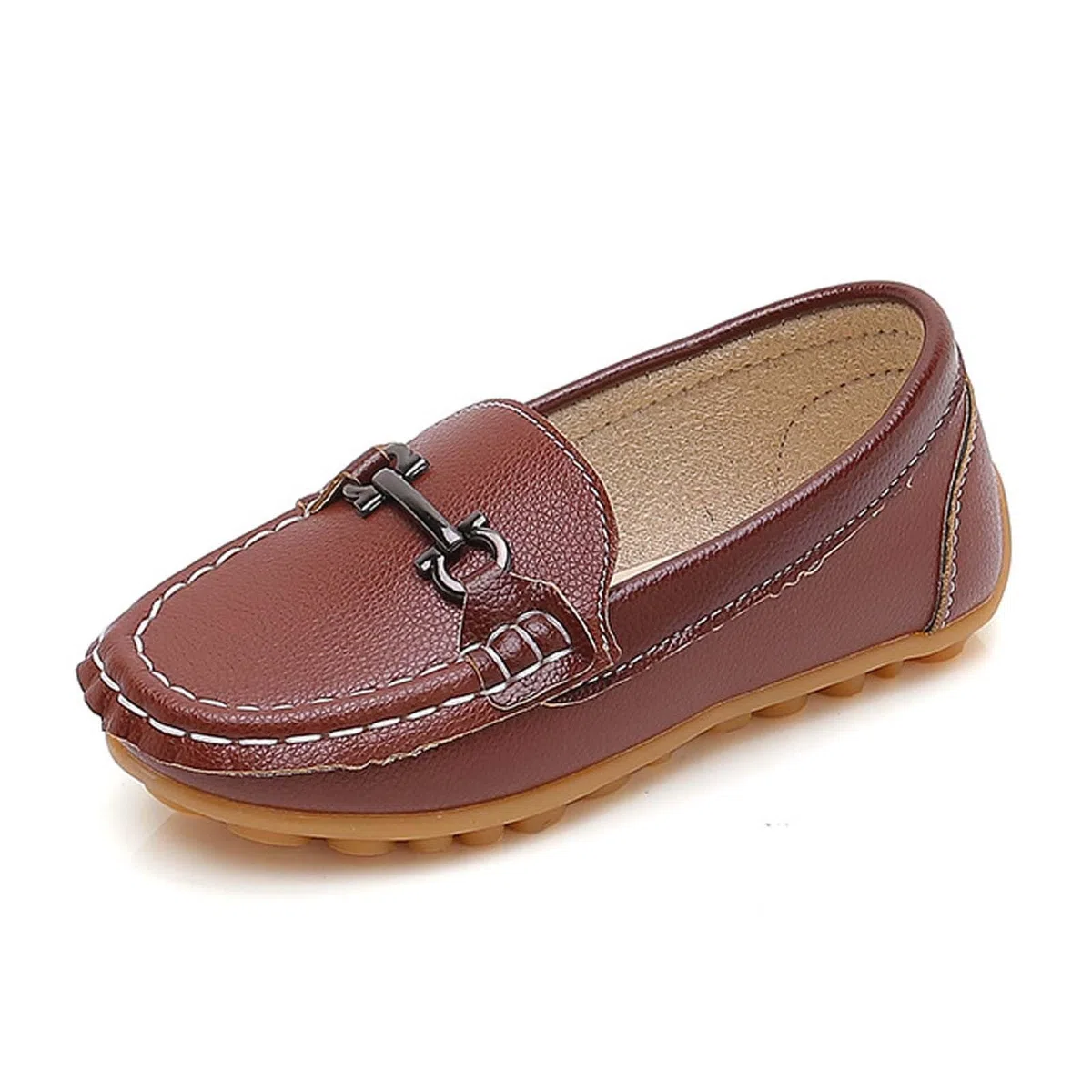 Mocassini per bambini in pelle da barca, scarpe da ragazzo, moda Oxford, scarpe da ragazza, casual, comodo, mocassino piatti Loafers