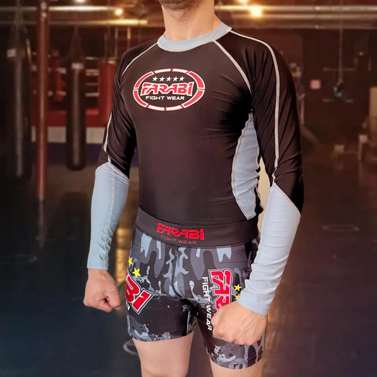 Farabi Sports Compressione Pantaloncini Vale Tudo, Pantaloncini MMA Compressione, Arti Marziali, Grappling, Pantaloncini Kick Boxing e Compressione Pantaloncini da Corsa Uomo