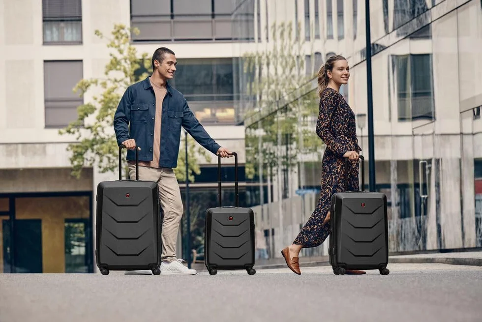 WENGER Prymo Valigia Rigida con 4 Ruote, Trolley, Serratura, Uomo Donna, Viaggi Vacanze