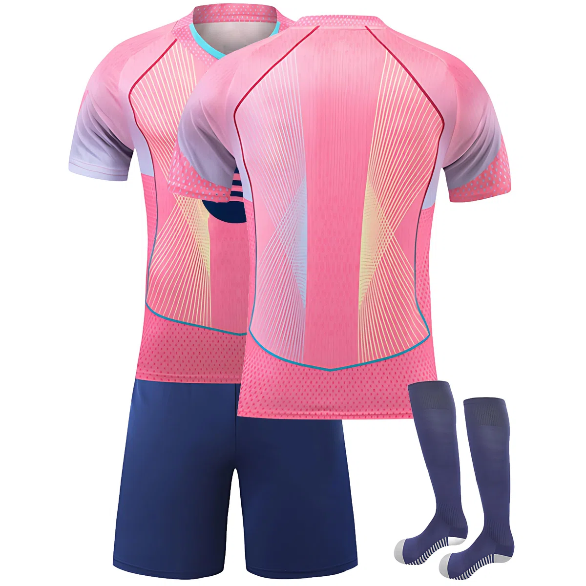 Maglie da Calcio per Bambini Kit Maglia per la Stagione 2025/2026 Kit per Adulti con Nome e Numero Personalizzabili Kit da Allenamento, Pantaloncini e Calzettoni