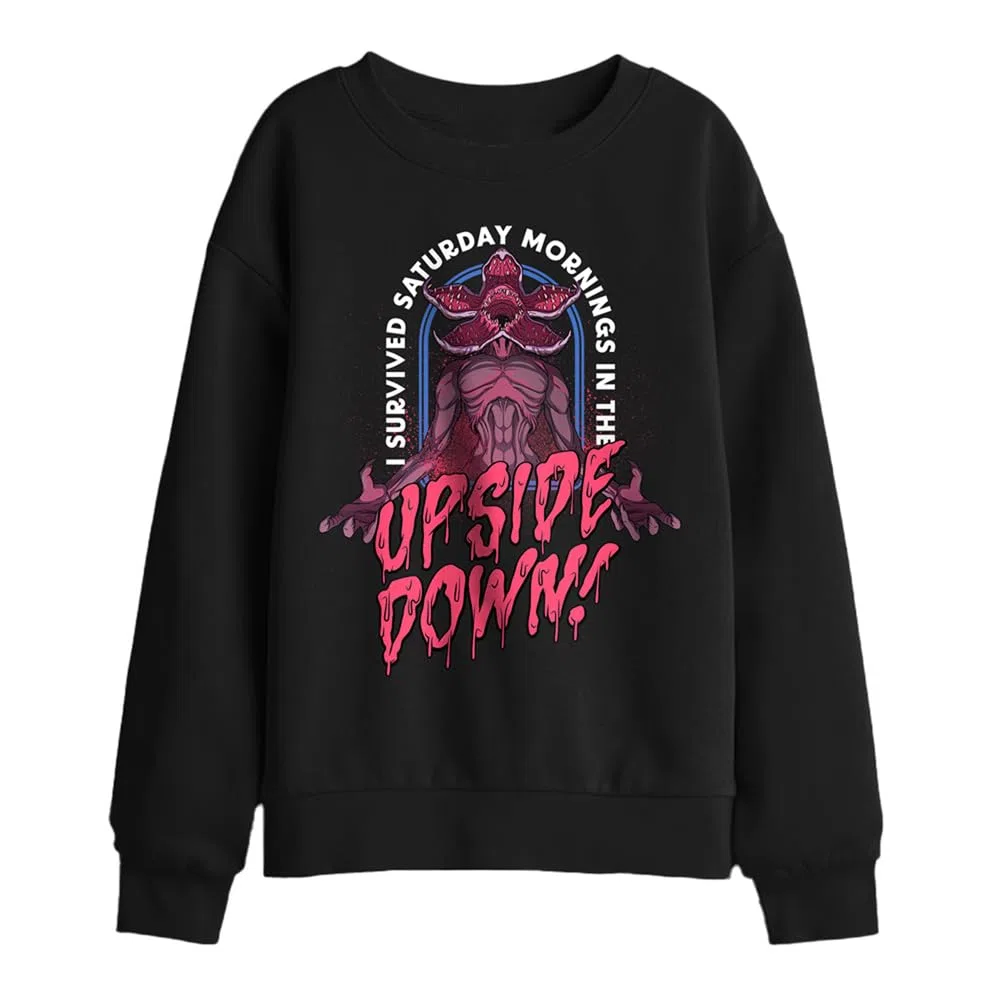 Stranger Things Demogorgon Survival Kids Sweatshirt, Black