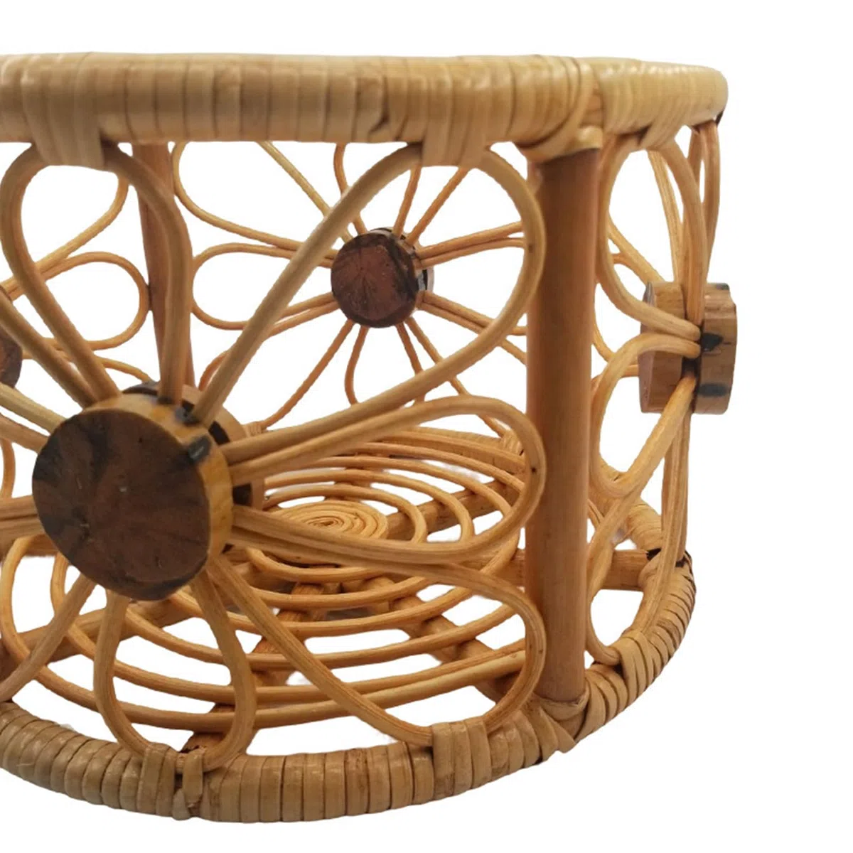 Cestino in rattan vintage fatto a mano per fotografia neonata, sedia unica e naturale per servizi fotografici per ragazzi e ragazze