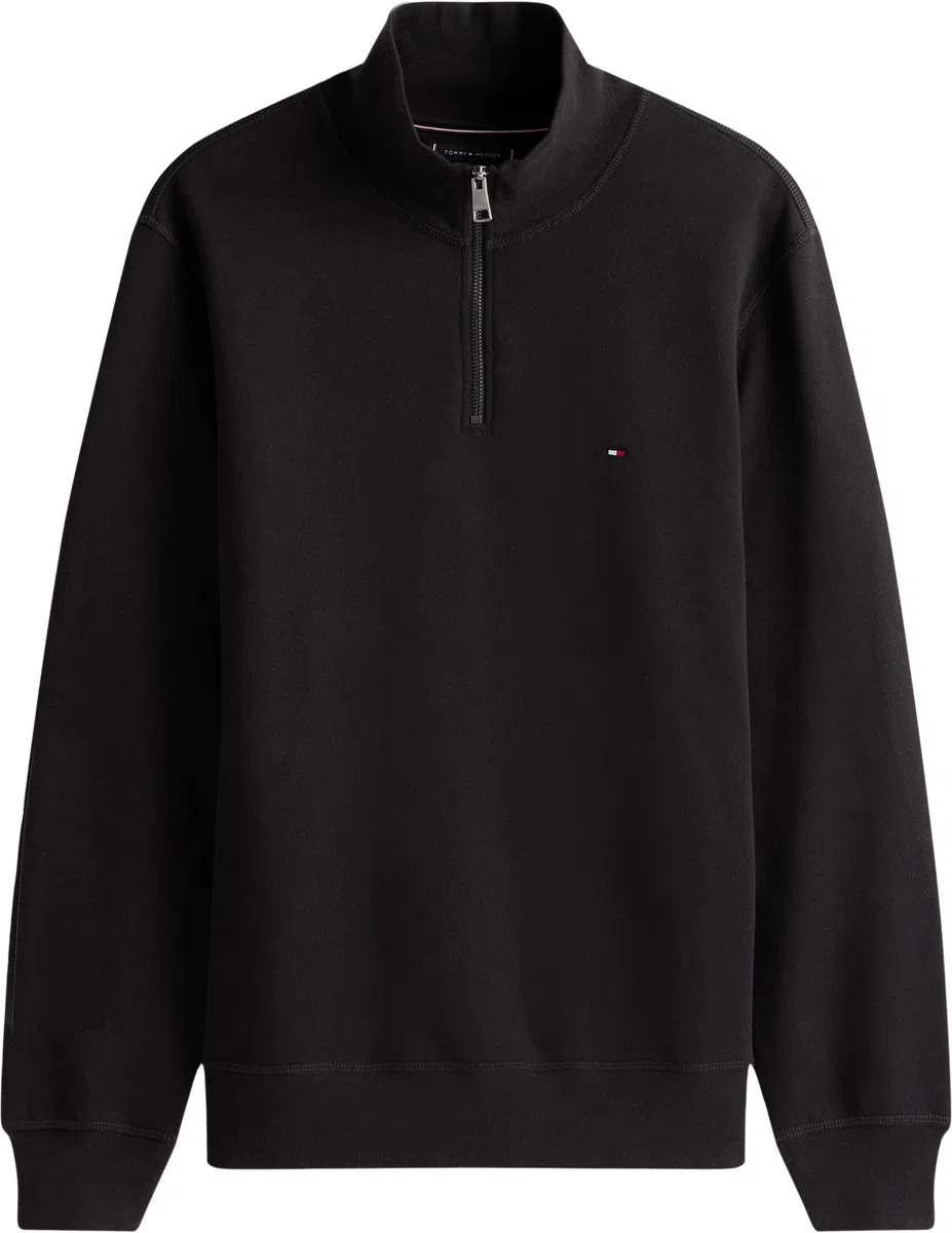 Tommy Hilfiger Uomo Felpa con Cerniera Essential Fleece 1/4 Zip Colletto Troyer