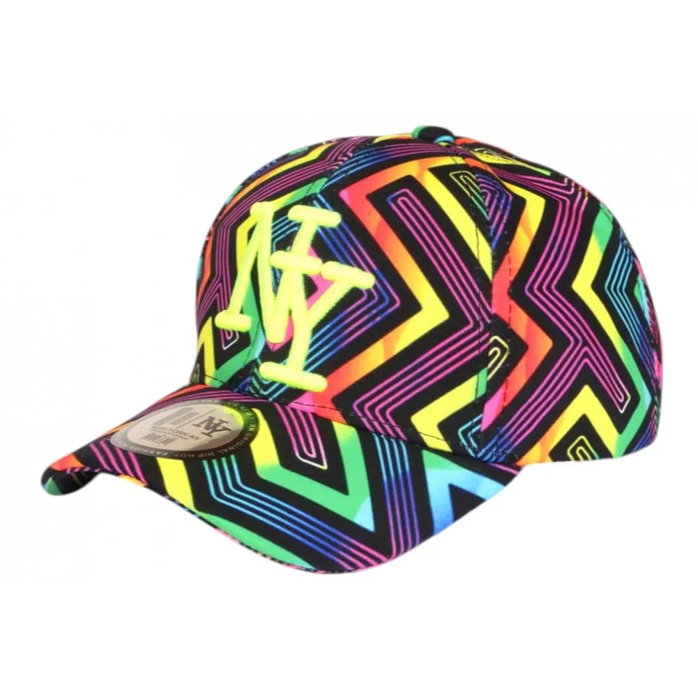 Berretto da bambino Fluo stile Graffiti PopArc in Cielo ultra colorato 7-12 anni - Ragazzo