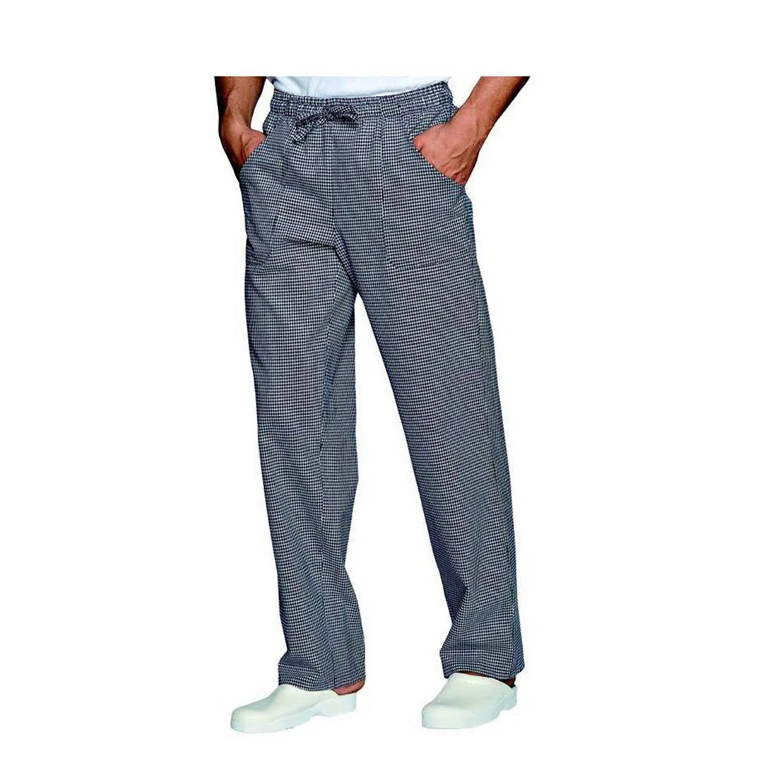 Pantaloni da Lavoro,per Cuoco, Cucina, Pizzaiolo,Panettiere,Infermiere,Pasticciere,Alimentari,Unisex,Made in Italy