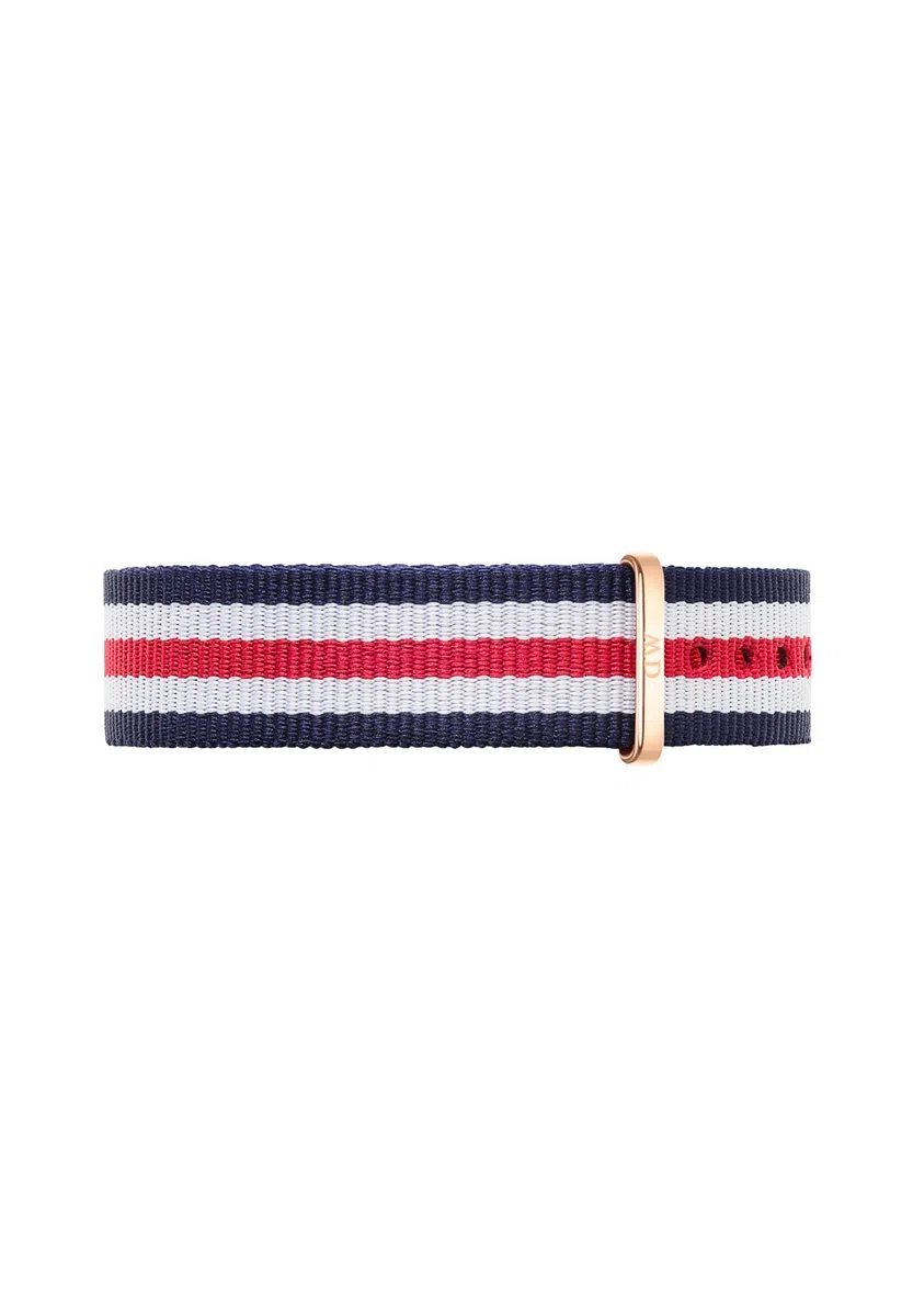 Daniel Wellington DW00200030 Ladies Canterbury Rose White Blue and Red Nato Spare Strap