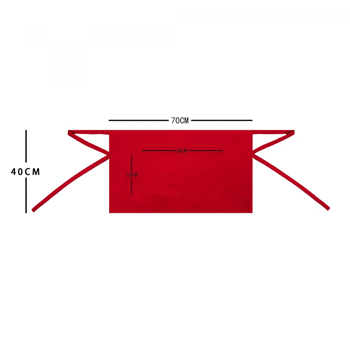 MISEMIYA Frontale Corto con Tasca 40 x 70 mm Unisex-Adulto