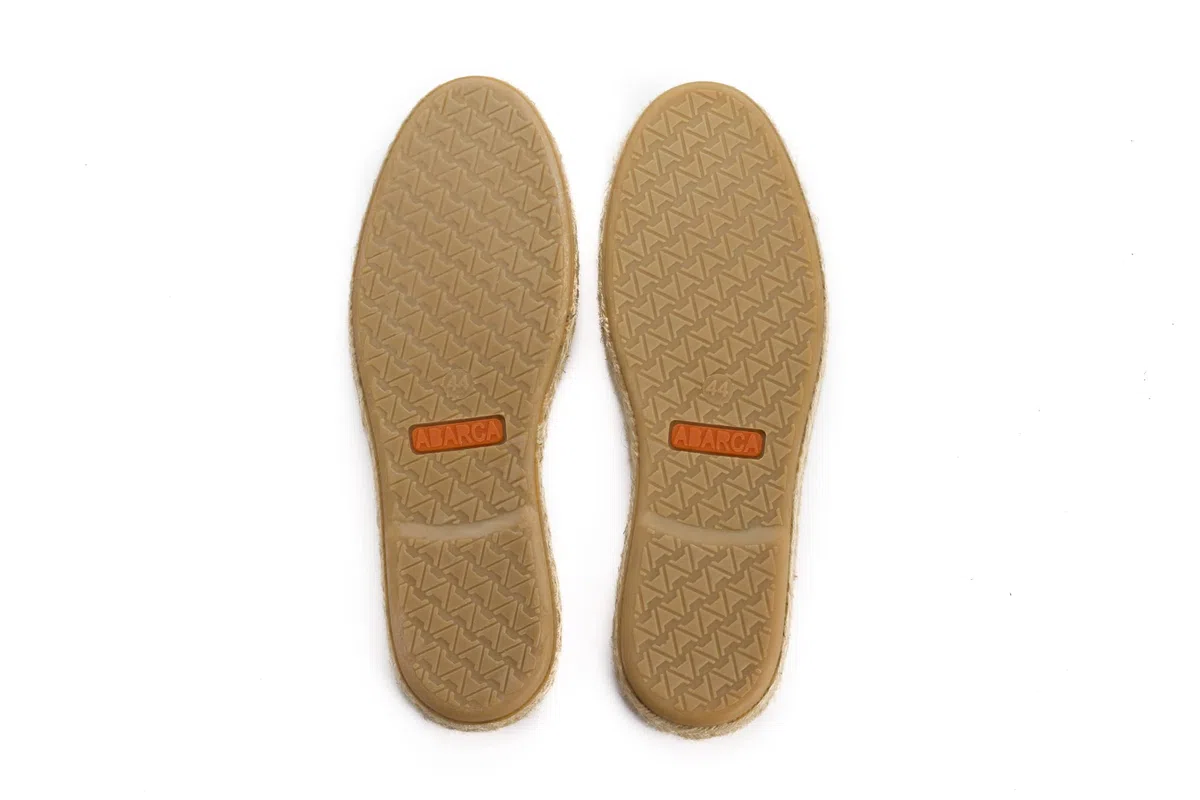 ABARCA Espadrilles uomo in iuta e pelle fatta a mano in Spagna, feste estive, comode e traspiranti