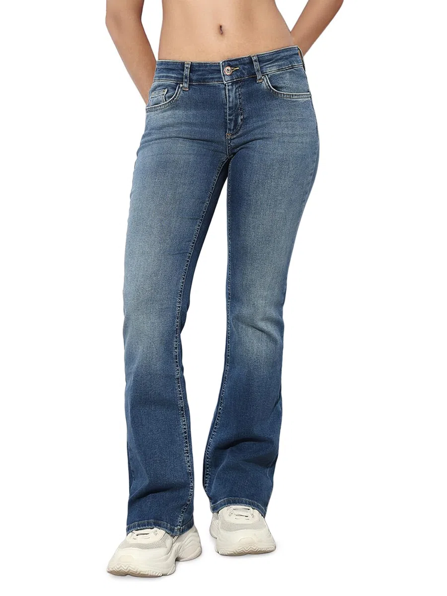Only - Onlblush LW Flared DNM Rea1303 Noos, Jeans Donna