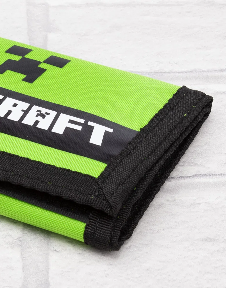 MINECRAFT Portafogli Bambini gioco Black o Green Creeper Greats Borsellino One Size